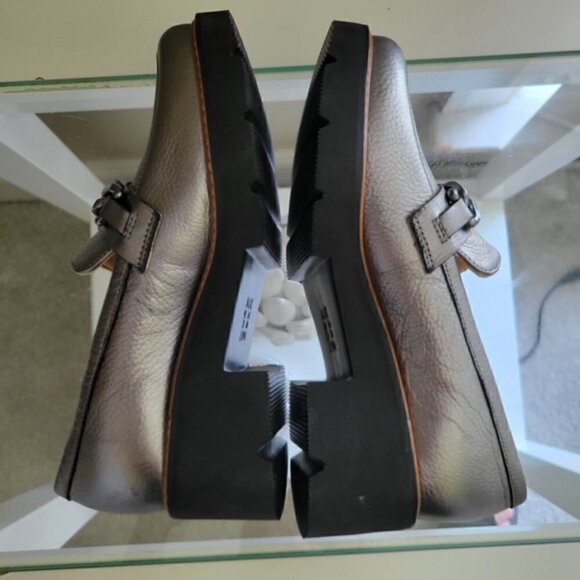 Naturalizer Womens Dustin Sliver Leather Moc Toe Slip On Loafer Shoes Size 5 M - Picture 6 of 11